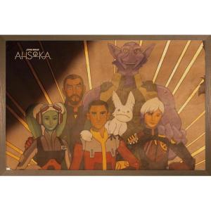 imageTrends International Star Wars Ahsoka  Painting Wall Poster 34L x 224W Premium Unframed VersionBronze Framed Version