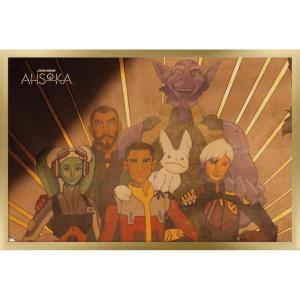 imageTrends International Star Wars Ahsoka  Painting Wall Poster 34L x 224W Premium Unframed VersionGold Framed Version