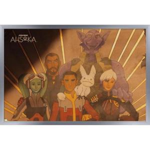 imageTrends International Star Wars Ahsoka  Painting Wall Poster 34L x 224W Premium Unframed VersionSilver Framed Version