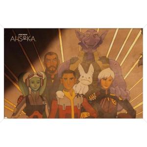 imageTrends International Star Wars Ahsoka  Painting Wall Poster 34L x 224W Premium Unframed VersionWhite Framed Version