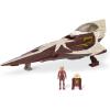 imageSTAR WARS Micro Galaxy Squadron Ahsoka Tanos Jedi Starfighters Set  5Inch and 3Inch Vehicles Two 1Inch Micro Figure Accessories