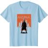 imageStar Wars Ahsoka Full Body City Stencil Portrait TShirtBaby Blue