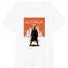 imageStar Wars Ahsoka Full Body City Stencil Portrait TShirtWhite