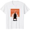 imageStar Wars Ahsoka Full Body City Stencil Portrait TShirtWhite