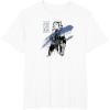 imageStar Wars Ahsoka Inked Sketch Blue Paint Smear TShirtWhite