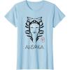 imageStar Wars Ahsoka Minimalist Face Portrait TShirtBaby Blue