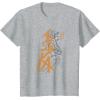 imageStar Wars Ahsoka Outline Paint Brush Strokes Portrait TShirtHeather Grey