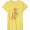 imageStar Wars Ahsoka Outline Paint Brush Strokes Portrait TShirtLemon Yellow