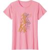 imageStar Wars Ahsoka Outline Paint Brush Strokes Portrait TShirtPink