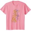 imageStar Wars Ahsoka Outline Paint Brush Strokes Portrait TShirtPink