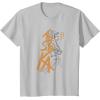 imageStar Wars Ahsoka Outline Paint Brush Strokes Portrait TShirtSilver Grey