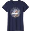 imageStar Wars Ahsoka Part 5 White Costume Lightsabers ampamp StarMap TShirtNavy Blue