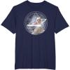 imageStar Wars Ahsoka Part 5 White Costume Lightsabers ampamp StarMap TShirtNavy Blue