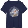 imageStar Wars Ahsoka Part 5 White Costume Lightsabers ampamp StarMap TShirtNavy Blue