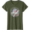 imageStar Wars Ahsoka Part 5 White Costume Lightsabers ampamp StarMap TShirtOlive Green