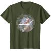 imageStar Wars Ahsoka Part 5 White Costume Lightsabers ampamp StarMap TShirtOlive Green