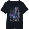 imageStar Wars Ahsoka Part Four Sabine Rebel Aurebesh Disney TShirtBlack