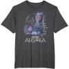 imageStar Wars Ahsoka Part Four Sabine Rebel Aurebesh Disney TShirtDark Heather Grey