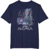 imageStar Wars Ahsoka Part Four Sabine Rebel Aurebesh Disney TShirtNavy Blue