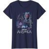 imageStar Wars Ahsoka Part Four Sabine Rebel Aurebesh Disney TShirtNavy Blue
