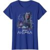 imageStar Wars Ahsoka Part Four Sabine Rebel Aurebesh Disney TShirtRoyal Blue
