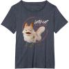 imageStar Wars Ahsoka Sabines LothCat Aurebesh Disney TShirtHeather Blue