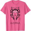 imageStar Wars Ahsoka Minimalist Face Portrait TShirtPink Heather