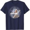 imageStar Wars Ahsoka Part 5 White Costume Lightsabers ampamp StarMap TShirtNavy Blue