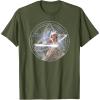 imageStar Wars Ahsoka Part 5 White Costume Lightsabers ampamp StarMap TShirtOlive Green