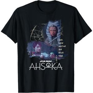 imageStar Wars Ahsoka Part Four Sabine Rebel Aurebesh Disney TShirtBlack