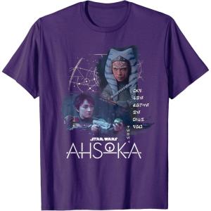 imageStar Wars Ahsoka Part Four Sabine Rebel Aurebesh Disney TShirtPurple