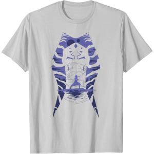 imageStar Wars Ahsoka Tano Alien Worlds Disney TShirtSilver Grey