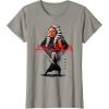 imageStar Wars Ahsoka Tano Jedi Hero Aurebesh Disney TShirtSlate Grey