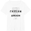 imageStar Wars Andor Cassian Rebel Spy Text Stack TShirtWhite