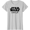 imageStar Wars Andor Centered Text Logo Symbol V2 TShirtSilver Grey