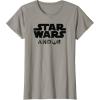 imageStar Wars Andor Centered Text Logo Symbol V2 TShirtSlate Grey