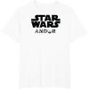 imageStar Wars Andor Centered Text Logo Symbol V2 TShirtWhite