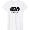 imageStar Wars Andor Centered Text Logo Symbol V2 TShirtWhite