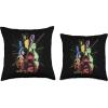imageStar Wars The Acolyte Disney Retro Color Block Characters Throw Pillow18x18