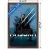 imageTrends International Star Wars Ahsoka  Blue Wall Poster 34L x 224W Premium Unframed VersionMahogany Framed Version