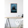 imageTrends International Star Wars Ahsoka  Blue Wall Poster 34L x 224W Premium Unframed VersionMahogany Framed Version