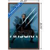 imageTrends International Star Wars Ahsoka  Blue Wall Poster 34L x 224W Premium Unframed VersionMahogany Framed Version