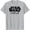 imageStar Wars Andor Centered Text Logo Symbol V2 TShirtHeather Grey