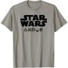 imageStar Wars Andor Centered Text Logo Symbol V2 TShirtSlate Grey