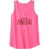 imageStar Wars Andor Worn Text Logo Tank TopNeon Pink