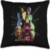 imageStar Wars The Acolyte Disney Retro Color Block Characters Throw Pillow16x16