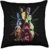 imageStar Wars The Acolyte Disney Retro Color Block Characters Throw Pillow18x18