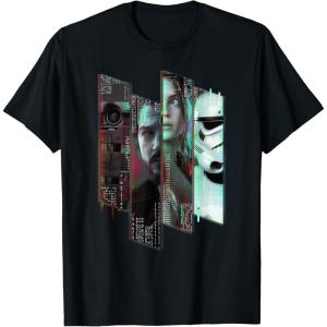imageStar Wars Andor Group Glitch Panels TShirtBlack