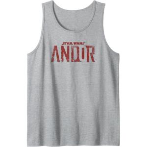 imageStar Wars Andor Worn Text Logo Tank TopHeather Grey