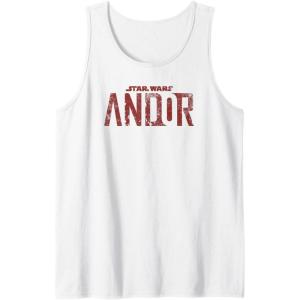 imageStar Wars Andor Worn Text Logo Tank TopWhite